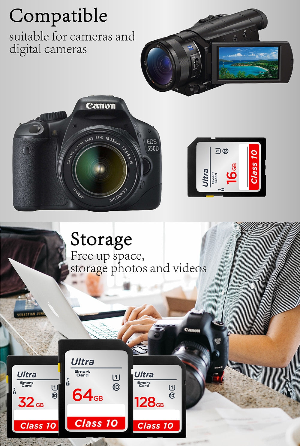SD Ultra Memory Card (32GB, 64GB, 128GB)