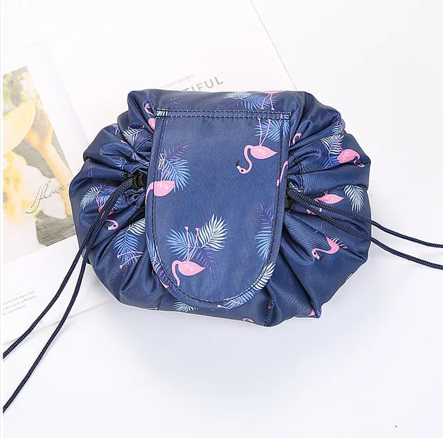 Drawstring Makeup Organizer Bag (2 For 1)