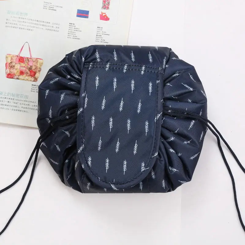 Drawstring Makeup Organizer Bag (2 For 1)