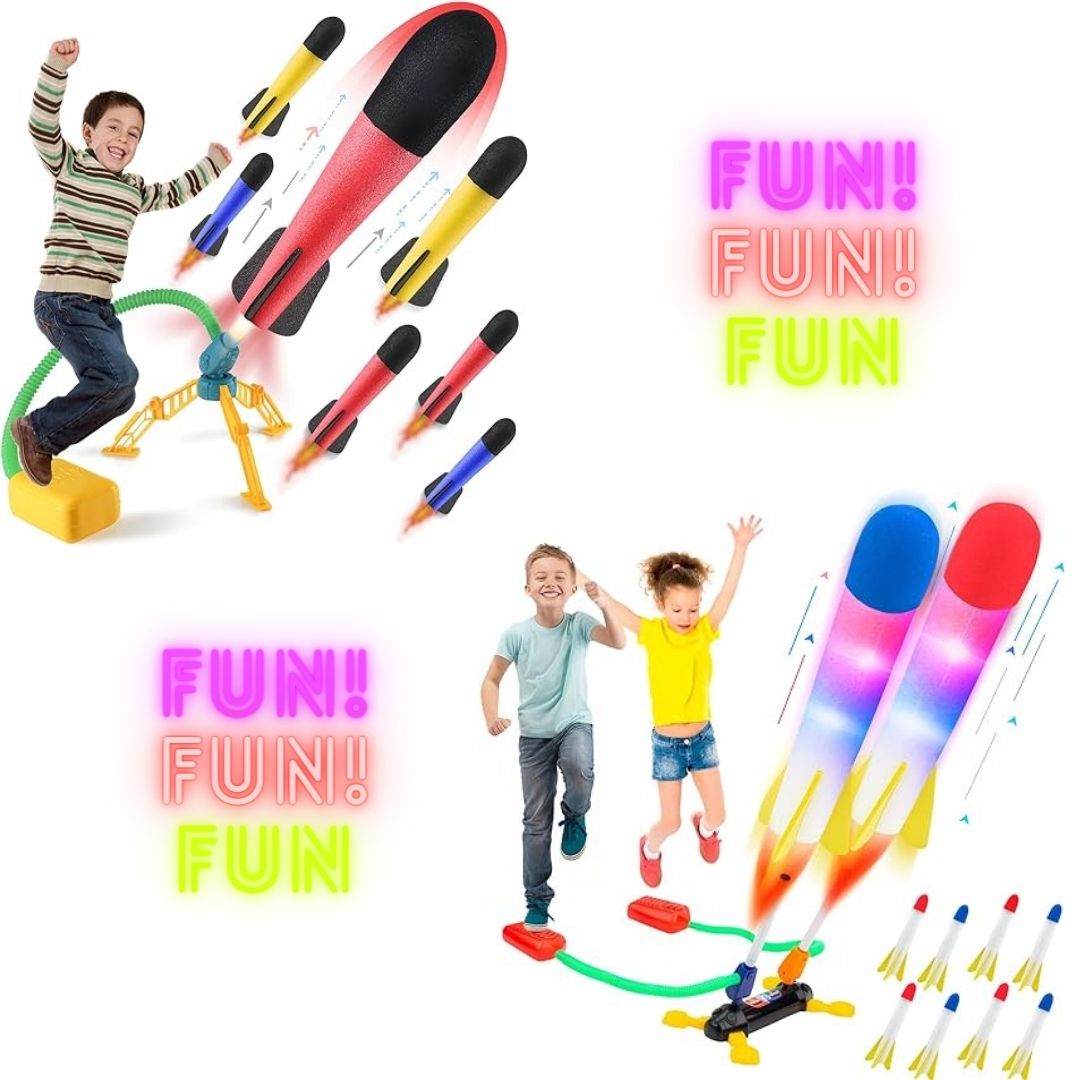 Stomp Rockets Sparkly Sky-High Stomp Rockets – BOMBTACULAR