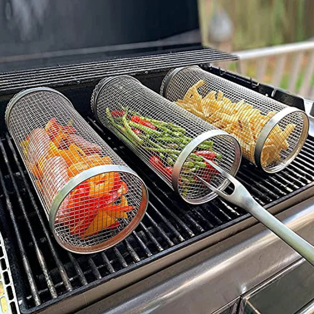 Ultimate Grill Basket Pro NEW Version + Fork