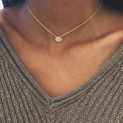 Minimalist Birthstone Necklace