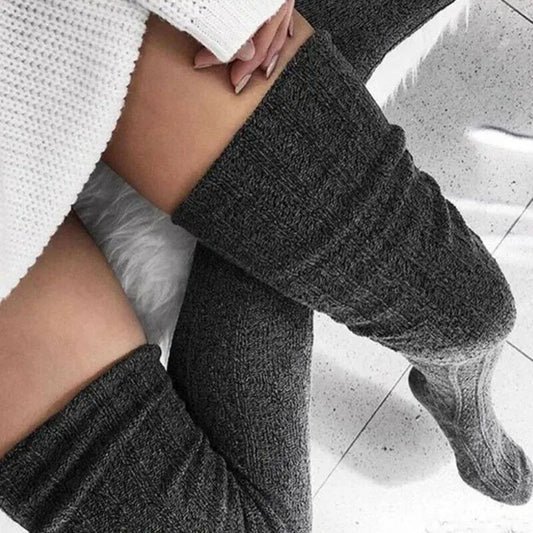 Cozy Over-The-Knee Knit Socks