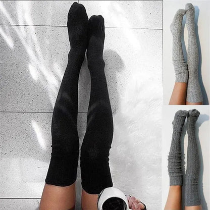 Cozy Over-The-Knee Knit Socks