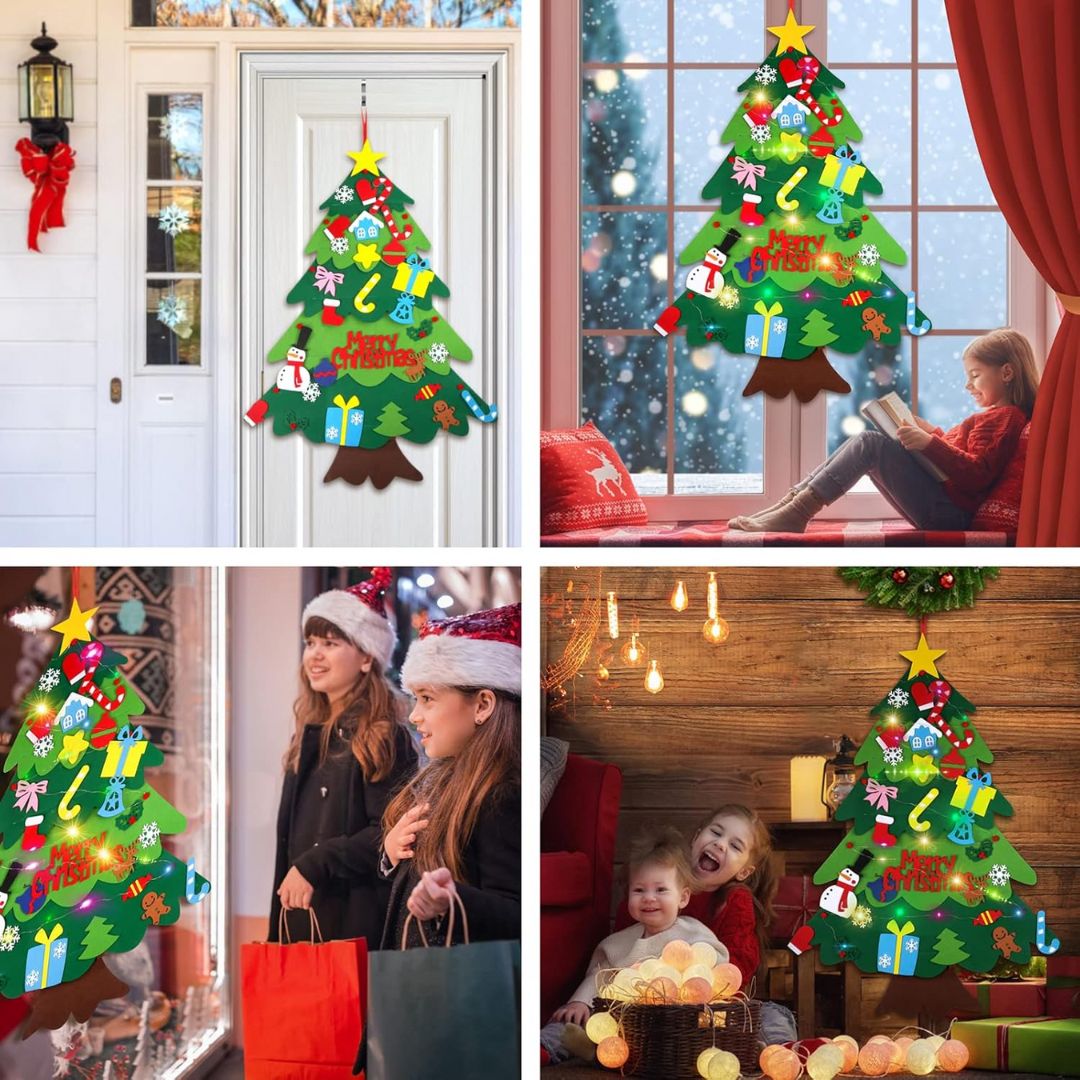 Bombtacular DIY Felt Christmas Tree