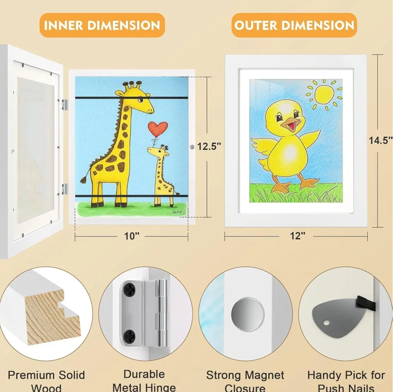 Creative Kids Magnetic Art Frames