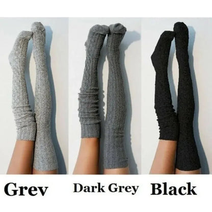 Cozy Over-The-Knee Knit Socks