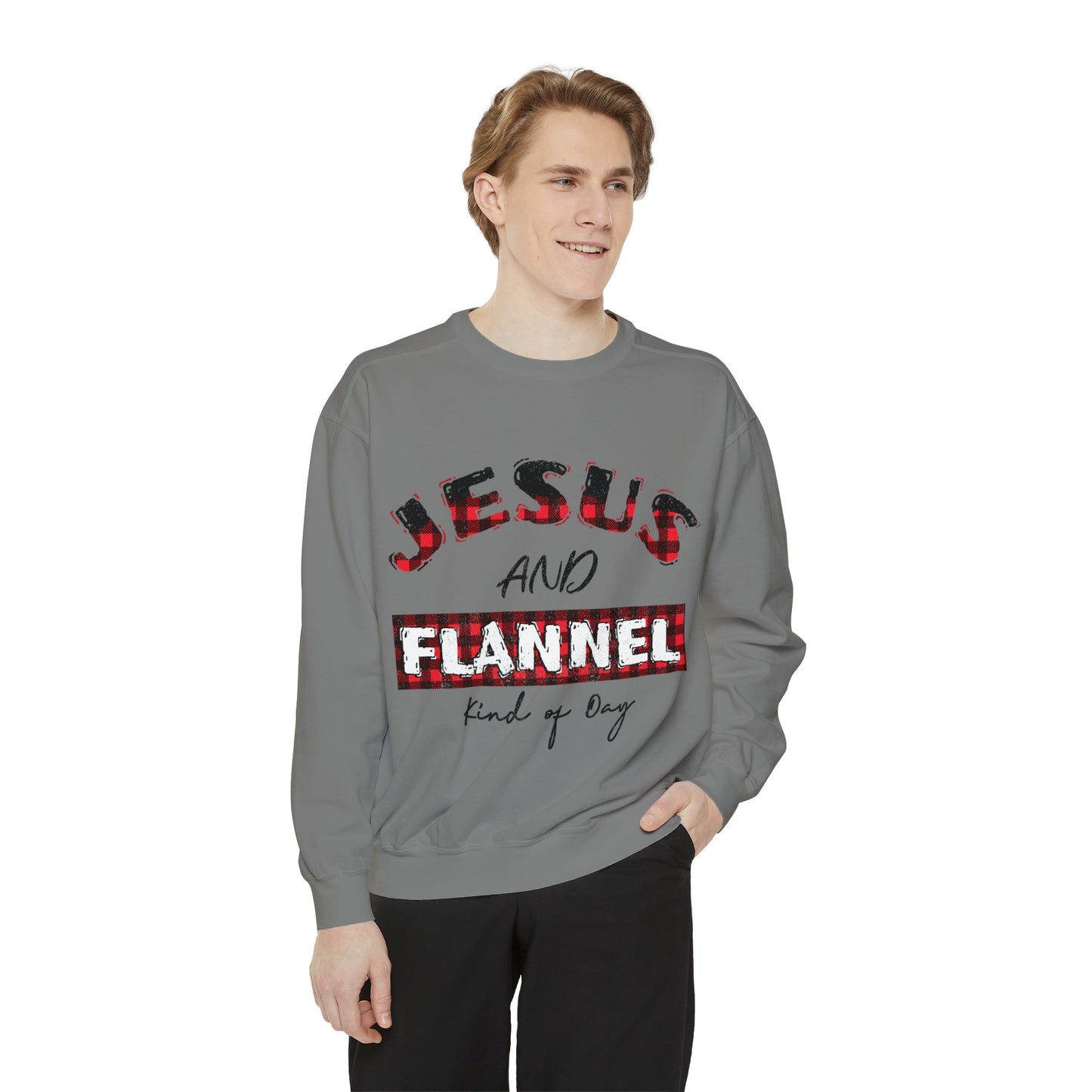 Holy Cozy Flannel Faith Sweatshirt