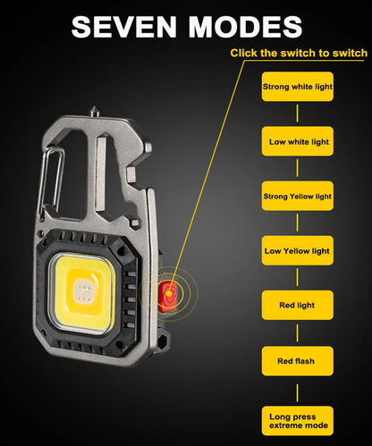 LuminHero Multi-Tool Keychain Flashlight