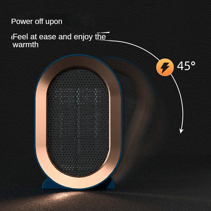 Minimalistic Portable Heater ♨️ (White & Blue)
